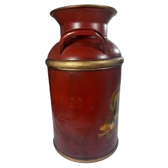 Vintage Farmhouse Milk Jug Jardinaire Vase Umbrella Stand Floral Rustic Decor - Picture 11 of 16